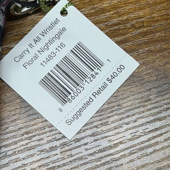 Vera Bradley Carry It All Wristlet Floral Nightingale 11483-116 Retired New - Picture 2 of 6